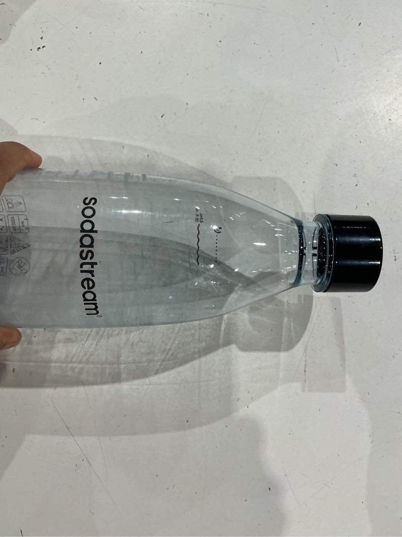 Condition photo showing Good Condition for soda stream carbonating water bottle w/ cap .89 qt quart sodastream replacement