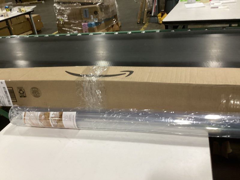 **similar to** OstepDecor Clear Table Protector , approximately 42”l, 2mm Thick Plastic Table Cover, Waterproof PVC Clear Table Cover Protector, Desk Protector Mat, Writing Desk Pad for Desktop, Coffee & Dining Room Table