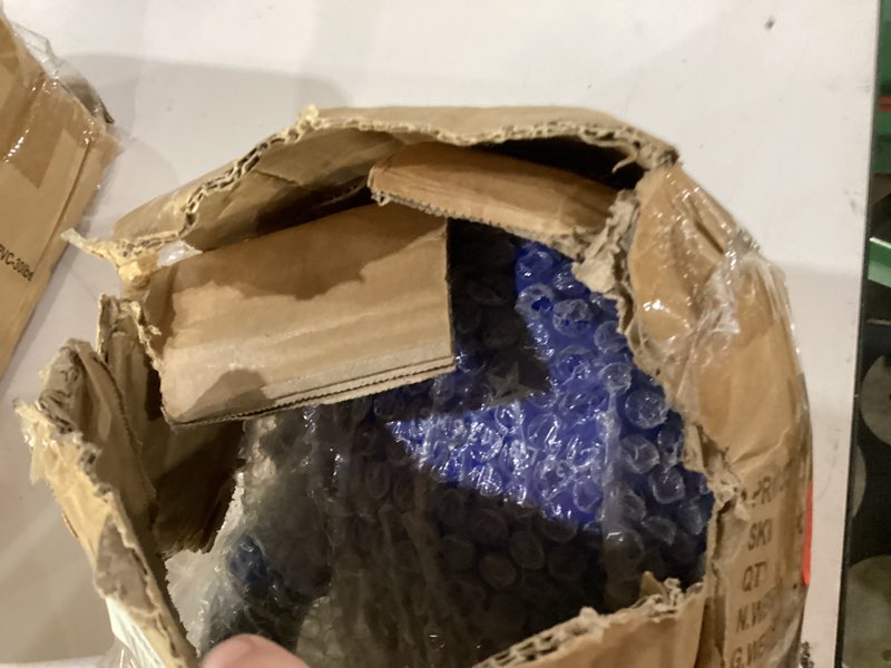 Condition photo showing Good Condition for jfit kettlebell weights vinyl coated iron - 12 size options, 5lbs-50lbs - coated for floor and equipment protection, noise reduction, ballistic, core, weight training 15lb - blue