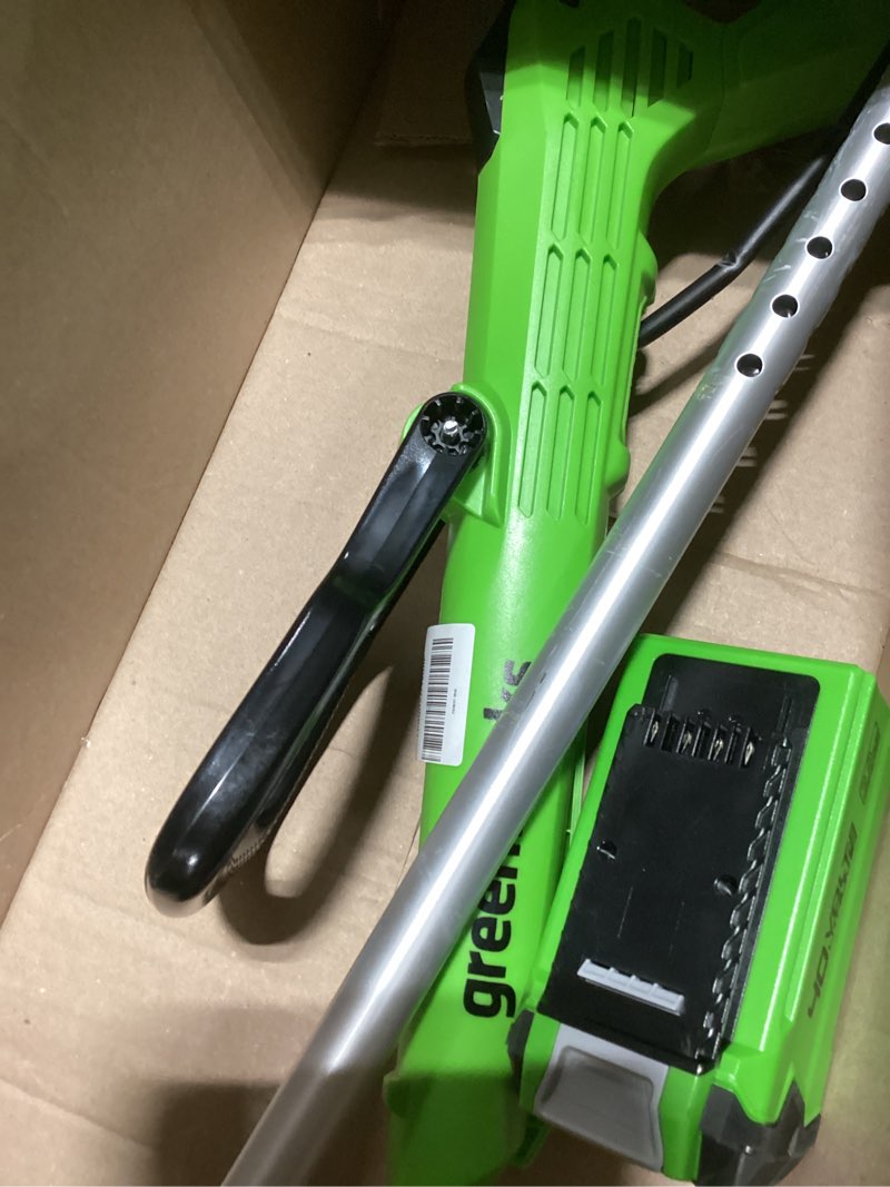 Condition photo showing Good Condition for Greenworks 40V 12 inch Gear Reduced String Trimmer, 2Ah Battery and Charger Included, ST40B211