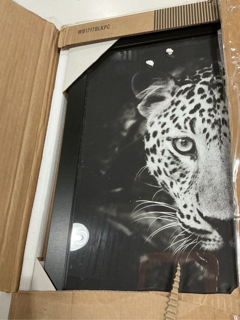 Condition photo showing As Is for jcjmy 20x20 picture frame black with 16x16 mat, display photo 16x16 with mat or 20 x 20 without mat, wall hanging large 20x20 poster frame with shatter resistant plexiglass, black black 20x20 inch