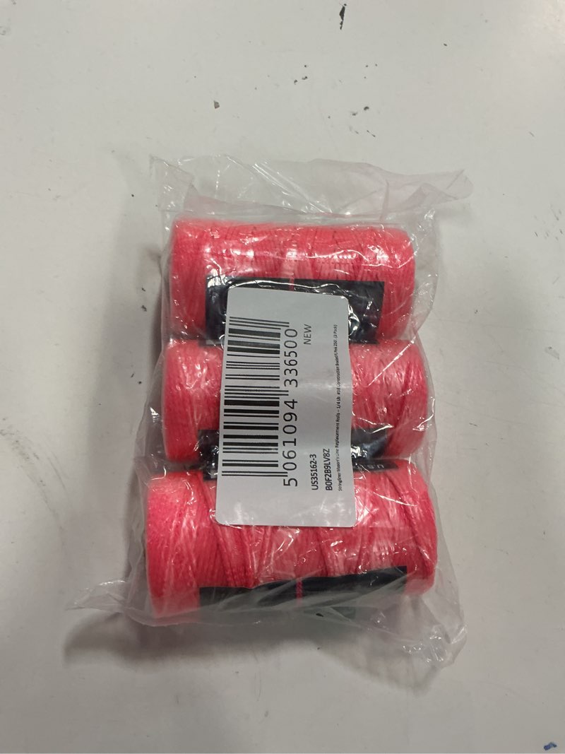 Condition photo showing New/Like New for 35162 Mason’s Line Replacement Rolls – 1/4 Lb. #18 Construction Replacement Roll Braided FL Pink 250'. (3 Pack)