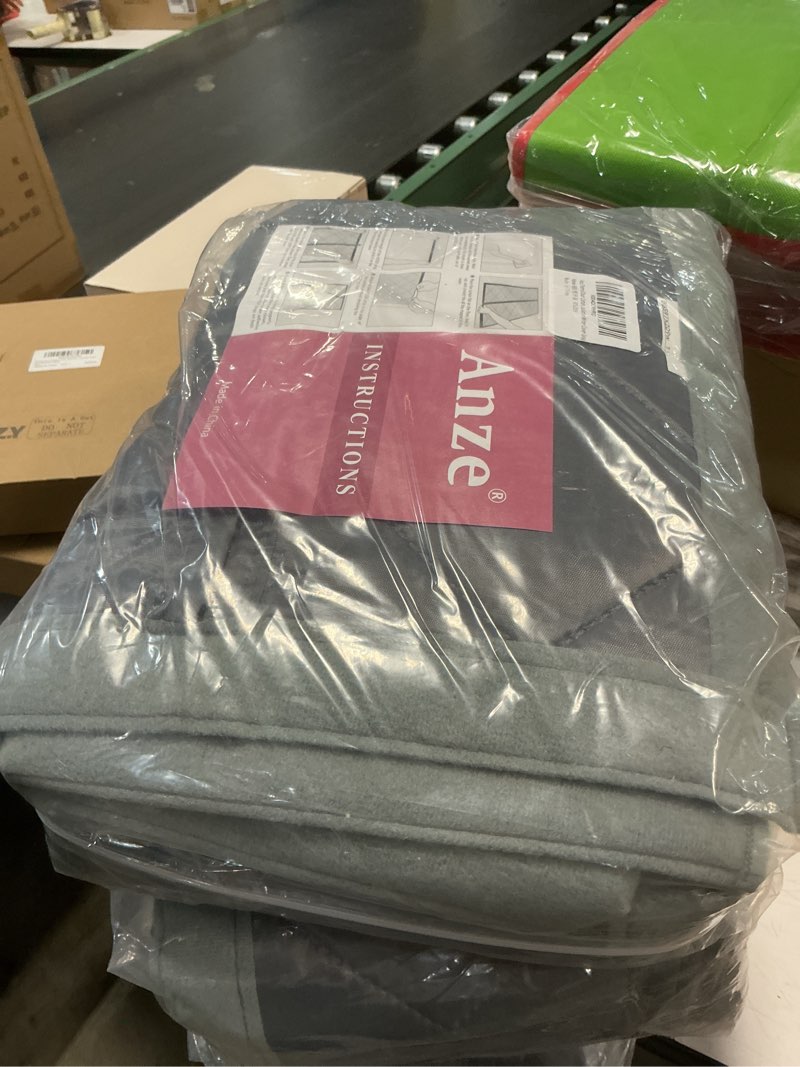 Condition photo showing New/Like New for Magnetic Thermal Insulated Door Curtain, 34 x 80 Inch Winter Door Cover Curtain Size 38 x 82 Waterproof Thick Insulation Blanket, Side Opening, Gray Gray Fit Door Size 34x80