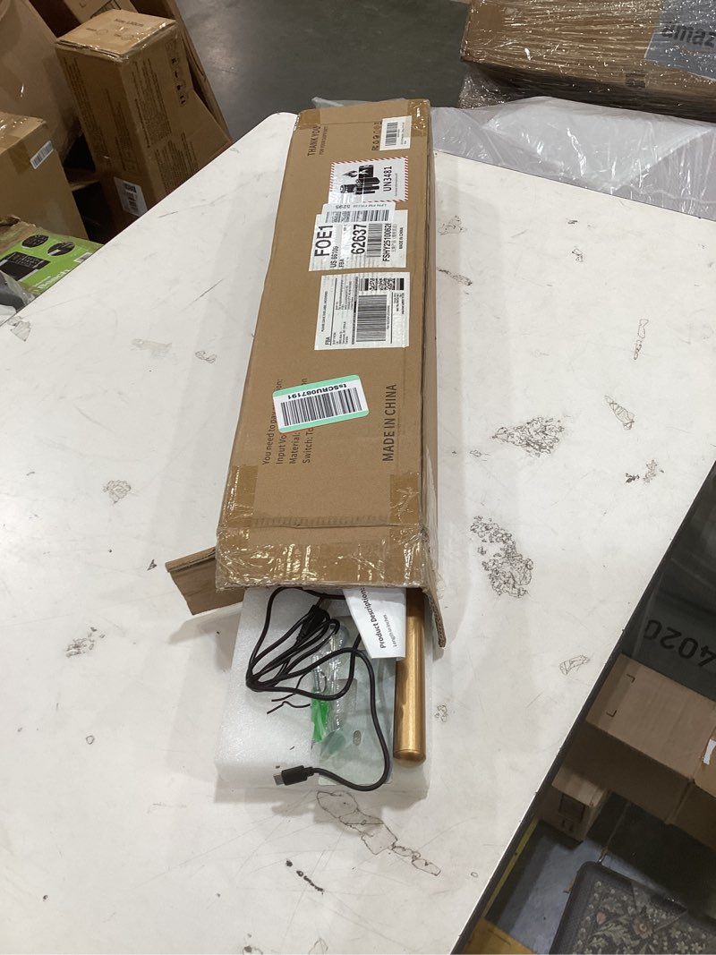 Condition photo showing Good Condition for kdg led cordless wall picture light with remote, 7000mah rechargeable dimmable art lighting, adjustable swing arm, picture frame light for gallery, living room, hallway, 24 inch, bronze bronze 24