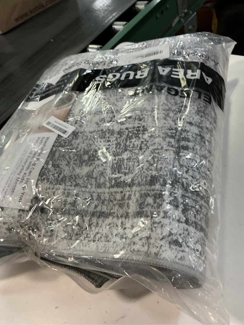 Condition photo showing Good Condition for 6x9 Area Rug for Living Room Washable 6x9 Gray Rug Non-Slip Modern Rugs for Bedroom Dinning Room Ultra-Thin Indoor Grey Rug Grey 6' x 9' (Rectangular)