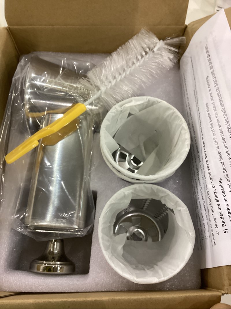 stainless steel slicer shredder attachment for kitchenaid mixers, cheese grater & vegetable salad ma