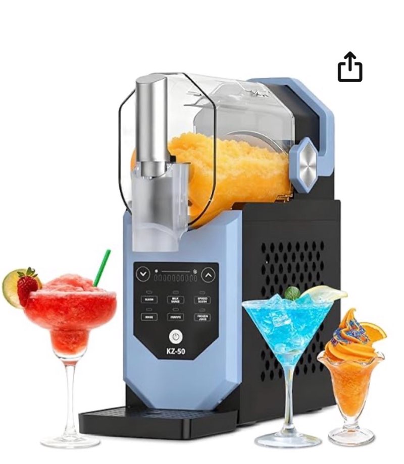 Slushie Machine No Ice Needed, 88oz Frozen Drink Maker One-Touch Slush Machine with 6 Presets Slushy
