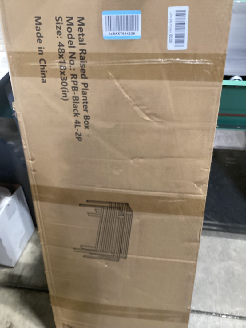 Condition photo showing Good Condition for vengarus galvanized raised garden bed outdoor with legs,48×18×30in metal elevated raised planter box