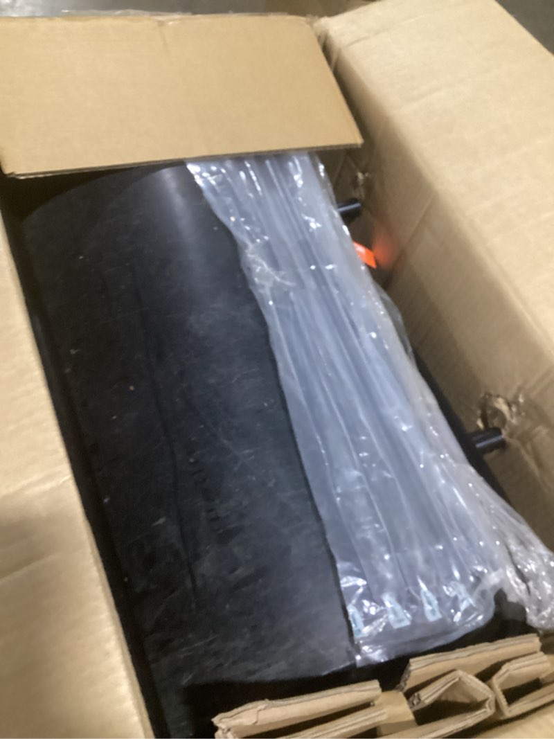 Condition photo showing Good Condition for vevor lawn roller 13 gallon large capacity sand/water filled, heavy duty steel material, with easy-turn plug and u-shaped ergonomic handle for convenient push and pull, for garden, farm, park, black 13gal