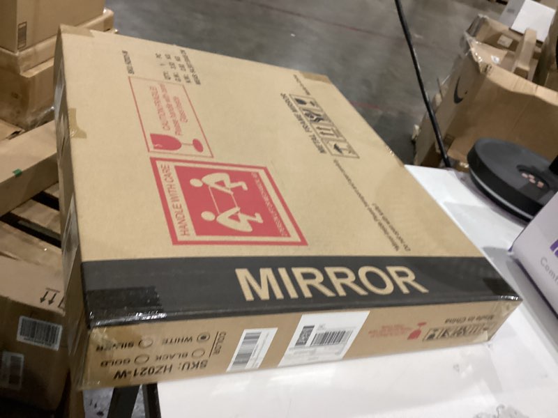 Condition photo showing New/Like New for Hasipu Vanity Mirror with Lights, 16" x 20" LED Makeup Mirror, Light up Mirror with Smart Touch 3 Color Modes and Brightness Adjustment, 10X Magnifying Glass,360° Rotation White 16"L x 20"W