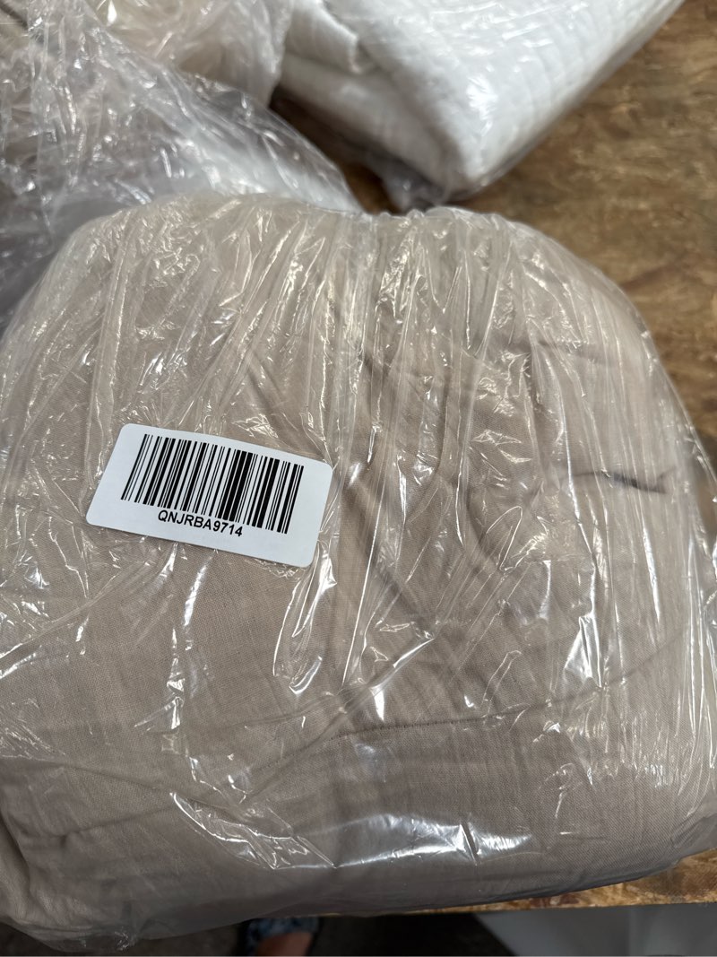 Condition photo showing Good Condition for organic airy gauze duvet cover set, full/queen, dune