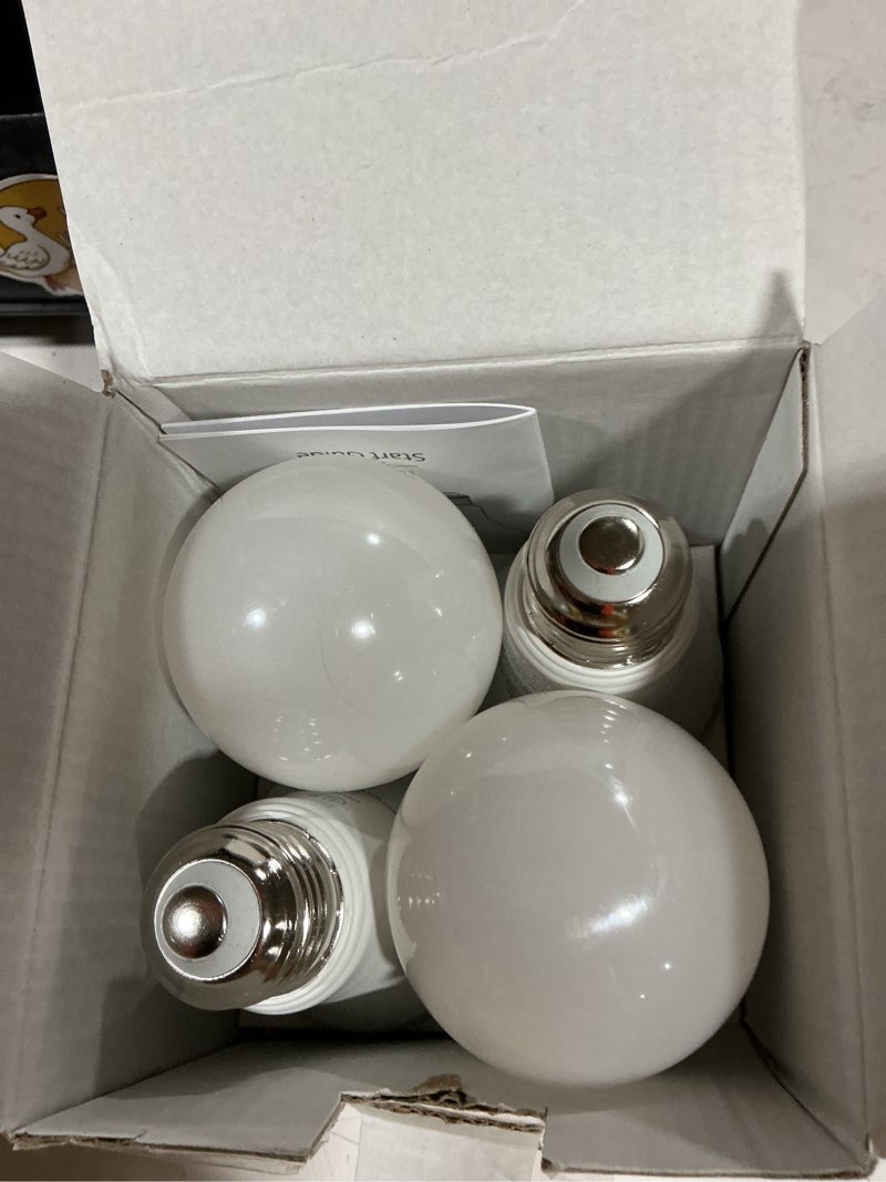 Condition photo showing Good Condition for lightinginside smart light bulbs 100w equiv., 1350lm 11w smart bulb works with alexa/google home/smartlife, a19 e26 rgbcw color changing, no hub required, 2.4g wifi bluetooth bulb, etl listed, 4pcs 4 count (pack of 1) 100w equivalent