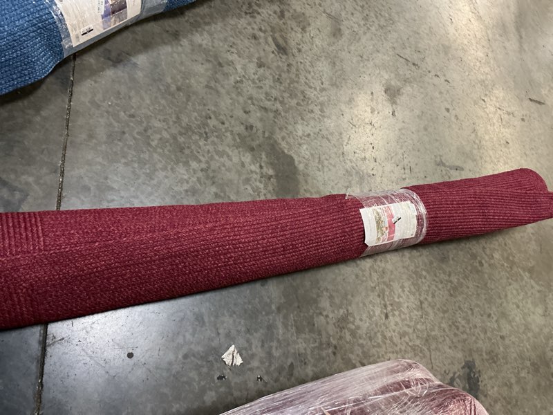 Condition photo showing As Is for 7'x10' natural woven rectangular braided outdoor area rug rose - threshold™