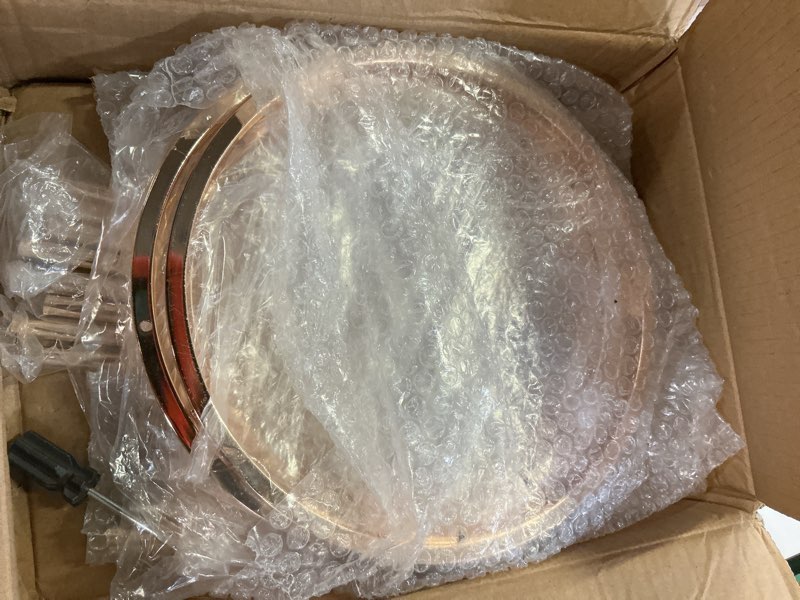 Condition photo showing Good Condition for 3pcs round cylinder pedestal stands set, gold metal display columns with removable acrylic tops, sturdy iron nesting risers for wedding party dessert table, floral vases and event decor (23.6", 31.5", 39.3" heights)