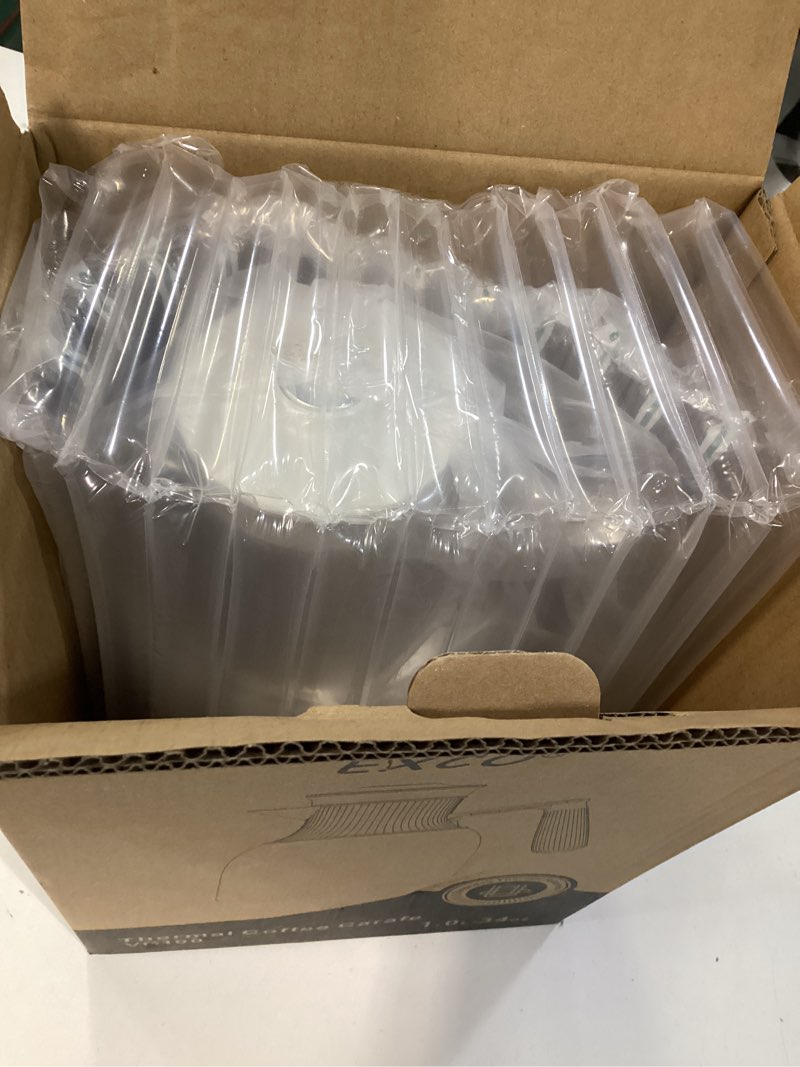 Condition photo showing New/Like New for EXCO 1.0L/34Oz Premium Thermal Coffee Carafe, Glass Lined Insulated Carafes for Keeping Hot, Elegant Coffee Tea Pot Vacuum Termos, Drink Beverage Dispensers, 12H Heat 24H Cold (Kahki+Wood Color)