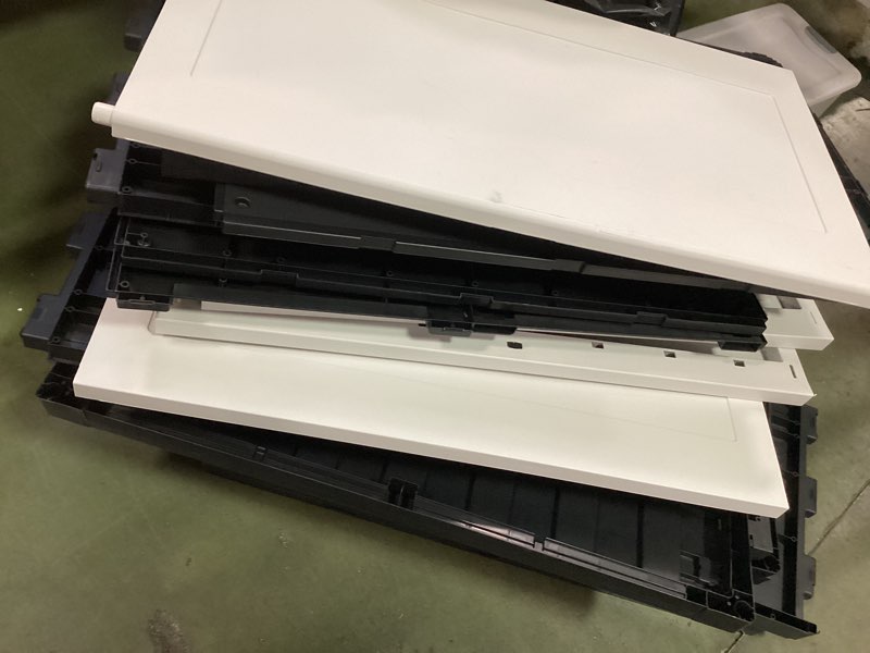 Condition photo showing As Is for Project Source Premium One 35-in W x 71.7-in H x 18.5-in D Freestanding