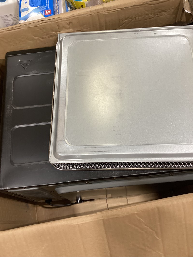 Condition photo showing Good Condition for gourmia 25 qt digital french door air fryer toaster oven  black