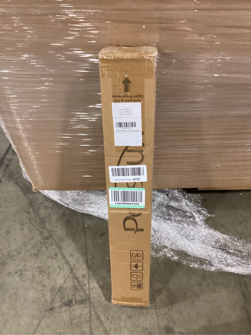 Condition photo showing New/Like New for persilux free-stop cordless solar shades for windows shades light filtering roller shades (white, 20" w x 72" h) 5% openness uv protection flame retardant view through roller blinds for windows, home 20"w x 72"h (ready made) white