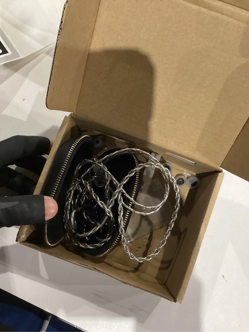 Condition photo showing As Is for Linsoul SIMGOT SuperMix 4 1DD+1BA+1Planar+1PZT Hybrid Drivers Earphones, HiFi in Ear Monitor IEM, Wired Gaming Earbuds with OFC Silver-Plated Cable for Musician Audiophile