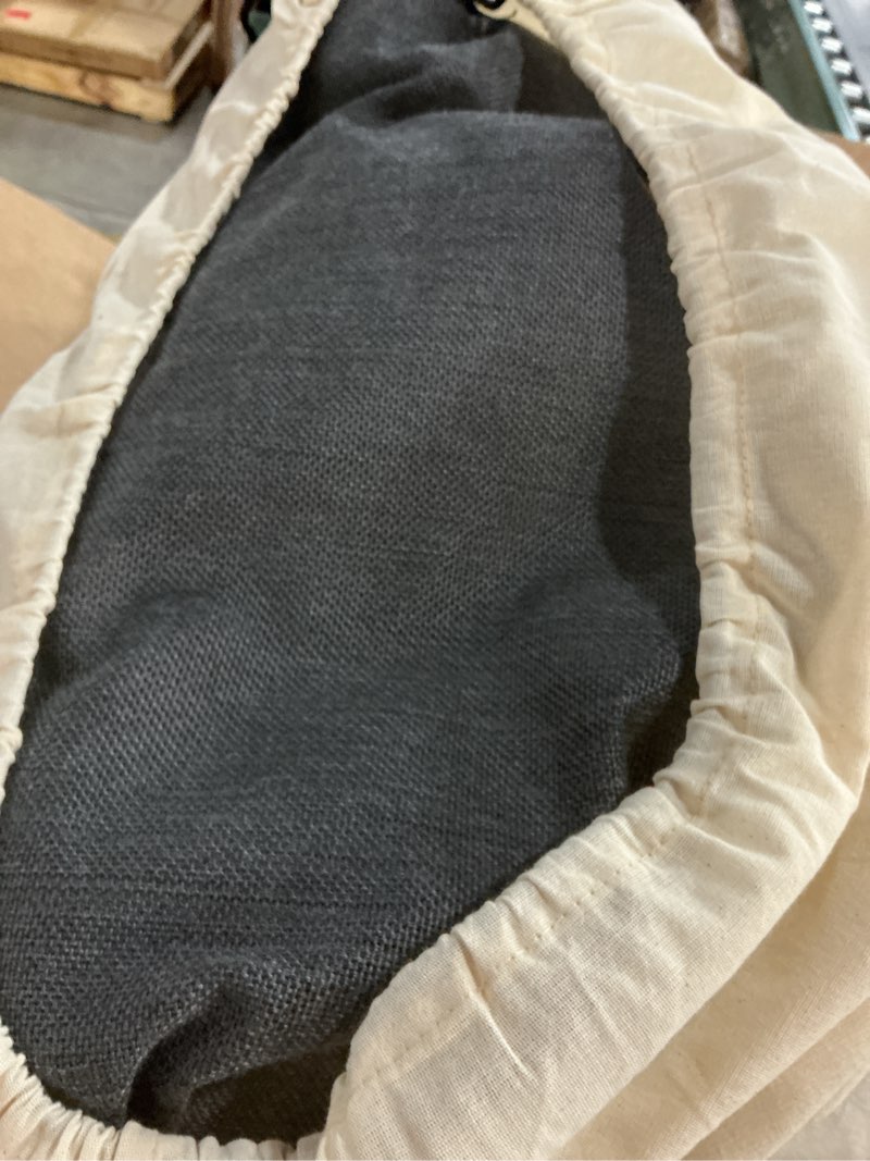 Condition photo showing New/Like New for BADESOFA® Luxury Bathtub Pillow L - Large Bath Pillow for Therapeutic Neck and Back Support Quick-Drying - Full Body Bath Tub Cushion - Luxury Spa Cushion in Charcoal Charcoal Large