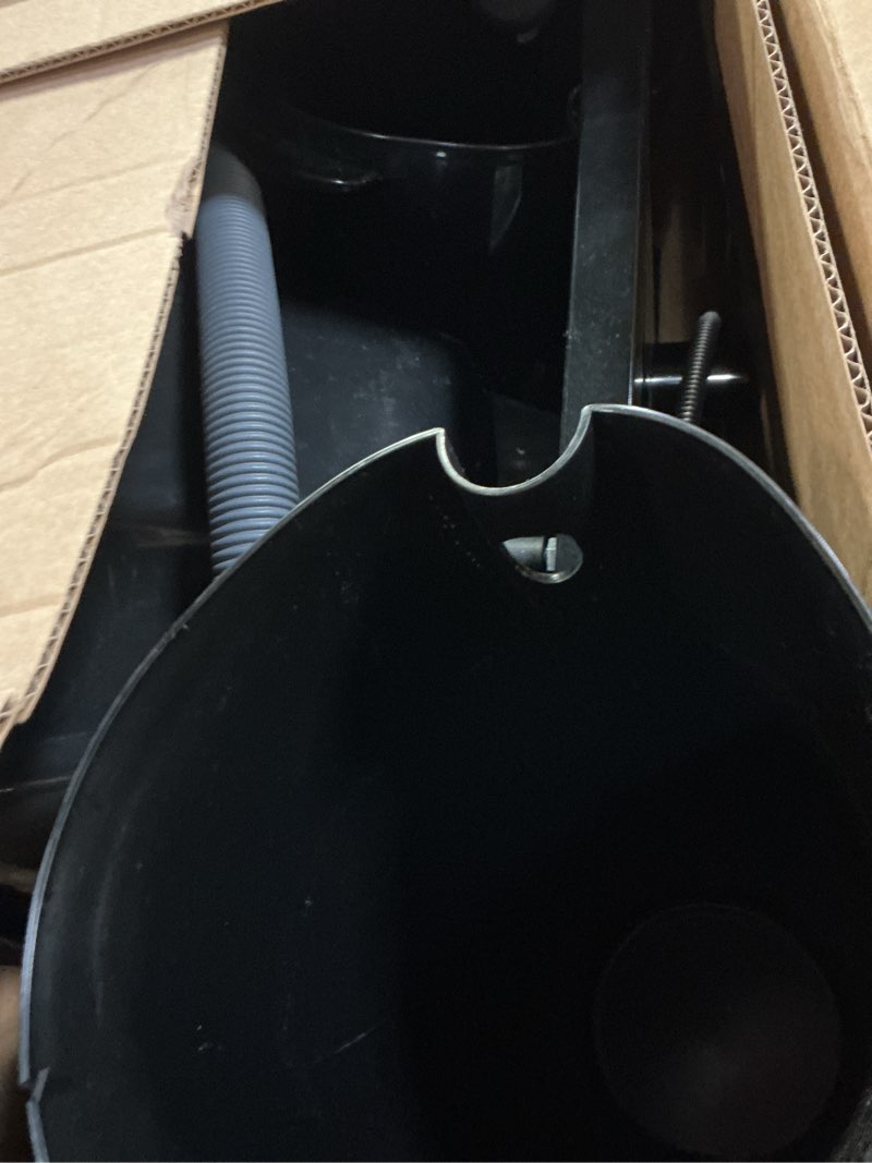 Condition photo showing As Is for electric portable shampoo bowl hair washing station, hair washing tray for sink at home, portable salon sink wash basin for hairstylist (black, with 2 bucket)