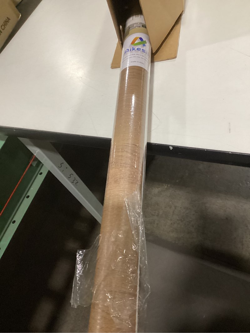 Condition photo showing Good Condition for 31''x157'' Wood Wallpaper Brown Wood Contact Paper Self Adhesive Wood Grain Contact Paper for Furniture Countertops Bubble Free Design Thick Removable Waterproof Top Vinyl Wrap Brown 31" x 157"