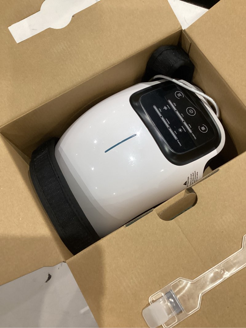 Condition photo showing As Is for Medcursor Knee Massager, Cordless Heated Knee Massager with 3 Heating Levels, 3 Vibration Modes, LED Screen & Adjustable Straps, Massage with Heat for Relief, Ideal Gift for Men, Women White