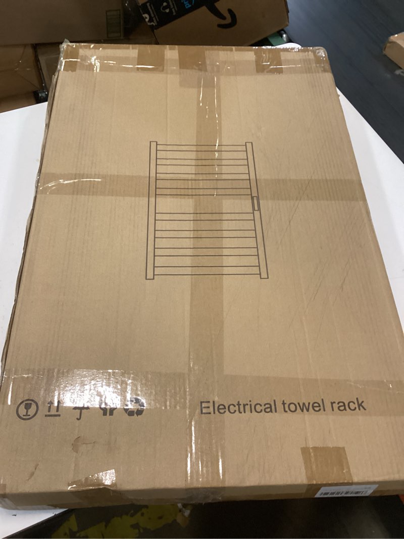 Condition photo showing New/Like New for poloma paraheeter towel warmer, heated towel rack, towel warmer racks for bathroom, towel dryer, towel heater, wall mounted, matt black. 8bars-31.5"(l) x 19.5"(w)