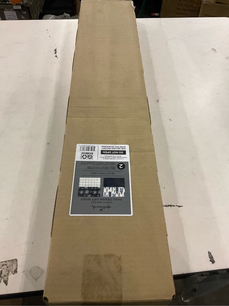 Hallmark Christmas Wrapping Paper Jumbo Rolls with Cut Lines on Reverse (2 Rolls, 4 Designs: 160 Sq.