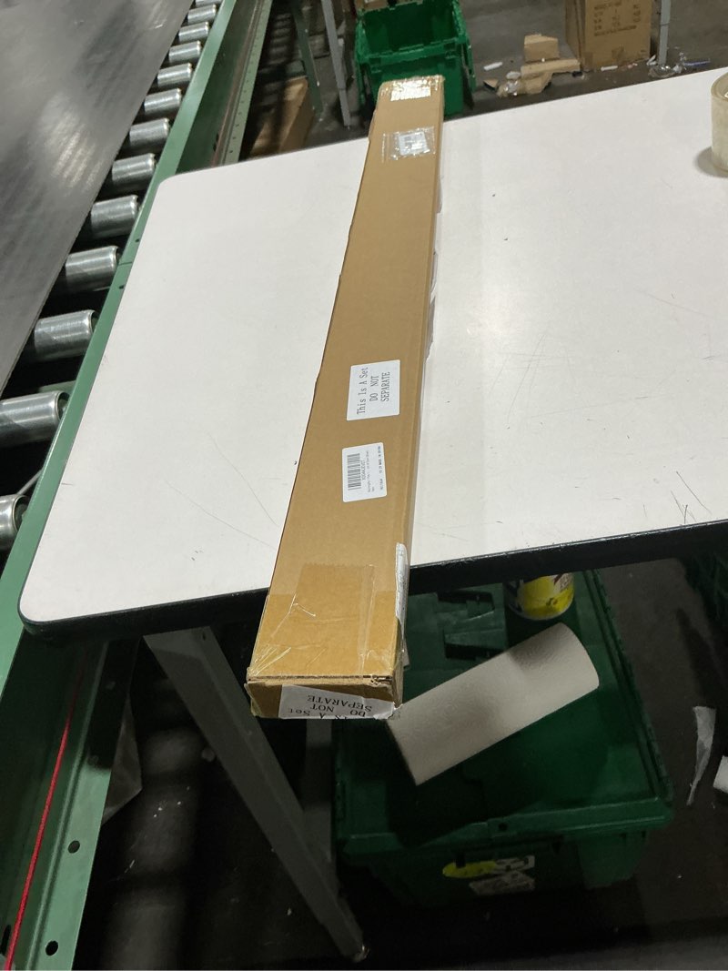 Condition photo showing New/Like New for 1 Pcs 1-3/4" x 36" U Shaped Aluminum Door Sweep for Bottom of Door with Drip Cap Screw-on Metal Weather Stripping Seal Draft Stopper Threshold for Exterior Front Doors (Silver) 1 Silver