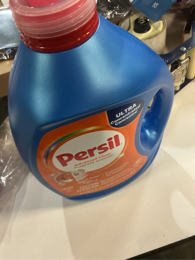 Condition photo showing New/Like New for Persil Advanced Clean Oxi+Odor Power, Liquid Laundry Detergent, High Efficiency (HE), Deep Stain Removal, Ultra Concentrated, 82.5 fl oz, 82 Loads Oxi + Odor 82.5 Fl Oz (Pack of 1)