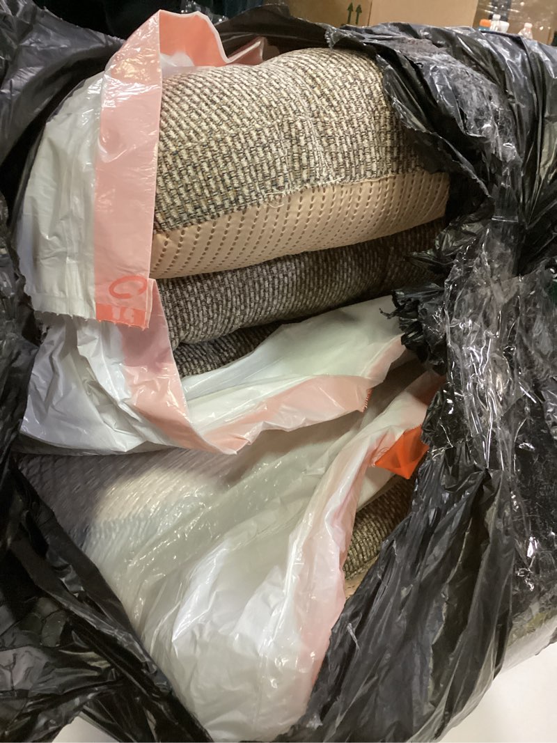 Condition photo showing Good Condition for Klear Vu Gripper Overstuffed Universal Non-Slip Dining Chair Cushions for Kitchen Decor or Office Use, U-Shaped Skid-Proof Seat Pad, 17x17 Inches, 2 Count (Pack of 1), Honeycomb Natural Honeycomb Natural 2 Count (Pack of 1)