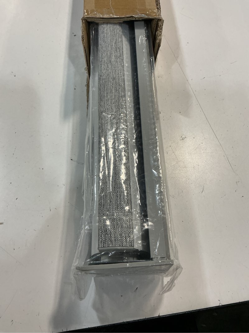 Condition photo showing New/Like New for persilux blackout roller shades for window blinds,cordless,linen fabric,thermal insulated fabric uv protection shades for home,office,bedroom,door,blackout-grey,32" w x 72" h 32"w x 72"h blackout-grey
