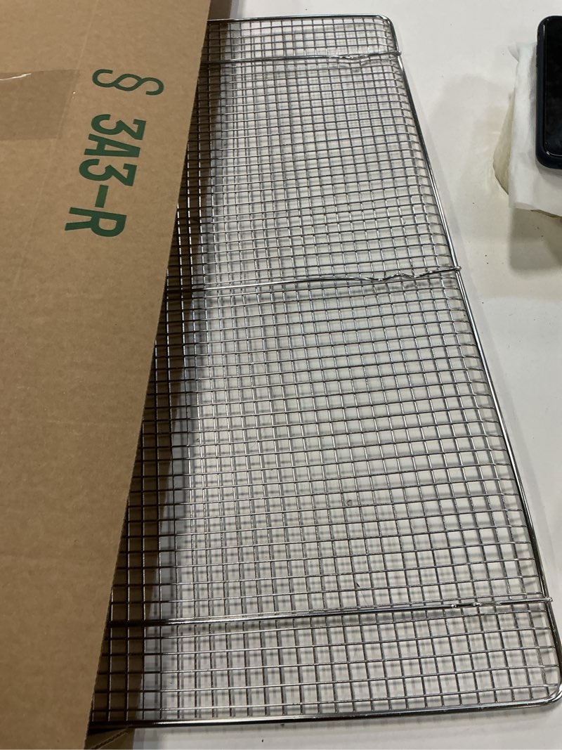 Condition photo showing Good Condition for Winco Wire Sheet Pan Grate/Cooling Rack, Stainless Steel, Full Size