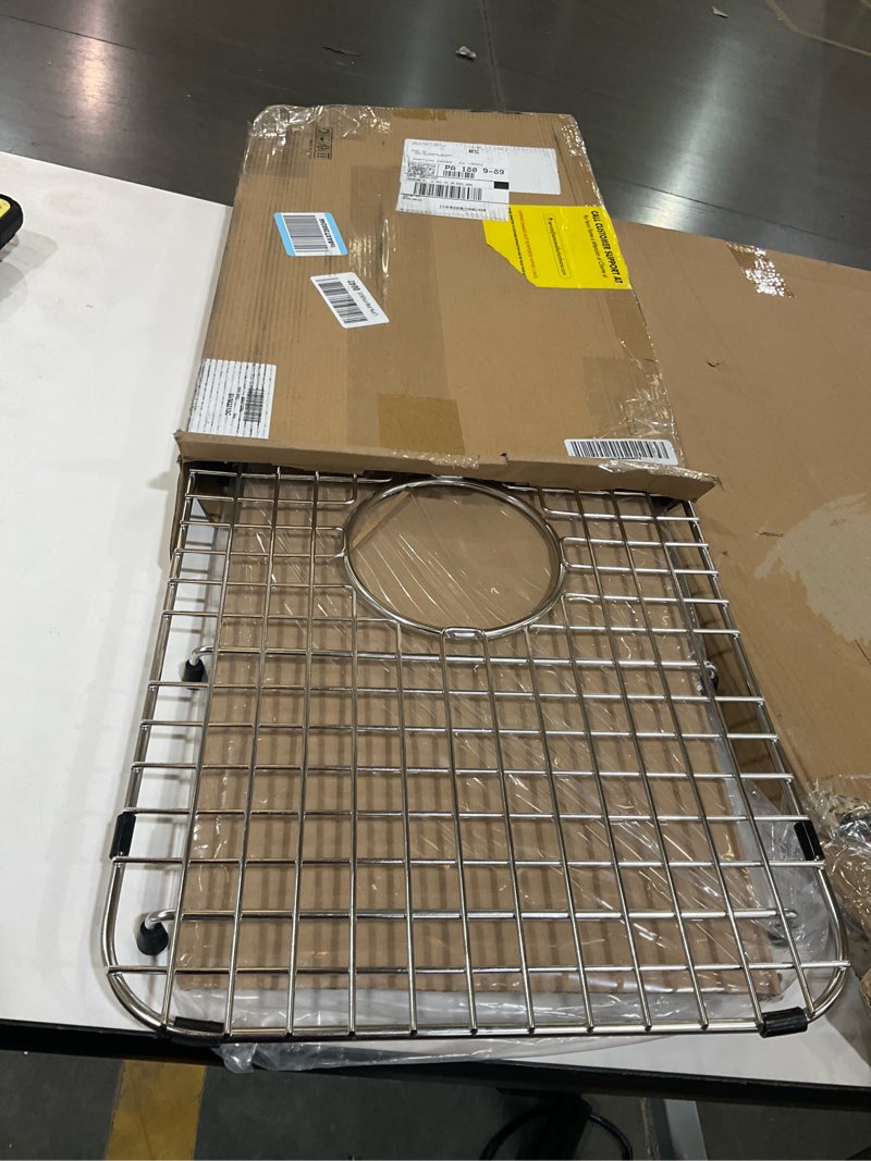 Condition photo showing Good Condition for Serene Valley Sink Bottom Grid 22" X 13", Centered Drain with Corner Radius 2", SVM2213C