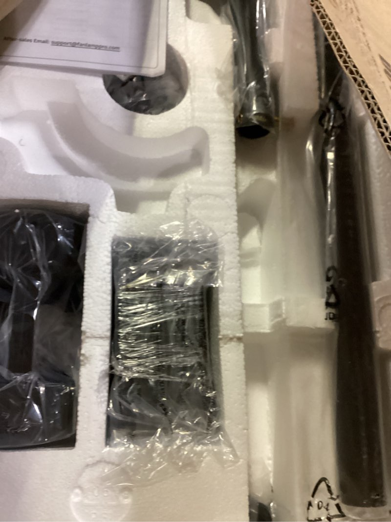 Condition photo showing Good Condition for 65 Inch Ceiling Fan No Light with Remote, Black Large Ceiling Fan Without Light with Quiet Reversible DC Motor, 6-Speeds, 8 Blades, Indoor/Outdoor Modern Ceiling Fans for Patios, Living Room, Garage Black 65 Inch