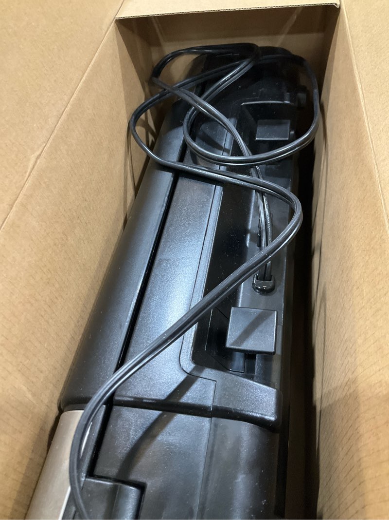 Condition photo showing As Is for nesco deluxe food vs-12 vacuum sealer, 130 watts, kit bags & viewing lid, compact, silver vacuum sealer kit with vacuum sealer bags & viewing lid, compact