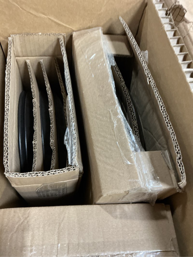 Condition photo showing New/Like New for porto by stone lain semplice 12-piece premium kitchen & dining dinnerware set stoneware, black matte, crafted in portugal, dishwasher and microwave safe scratch-resistant dish set for 4 12 piece - sevice for 4 semplice - black matte
