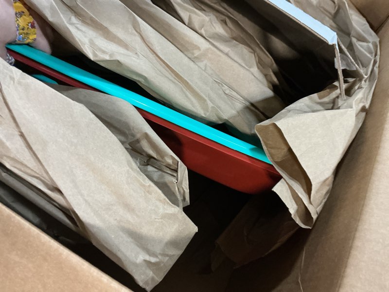 Condition photo showing Good Condition for Slippery Racer Downhill Sprinter Flexible Kids Toddler Plastic Toboggan Snow Sled with Pull Rope for 1 Adult or Kid Rider (2 Pack)