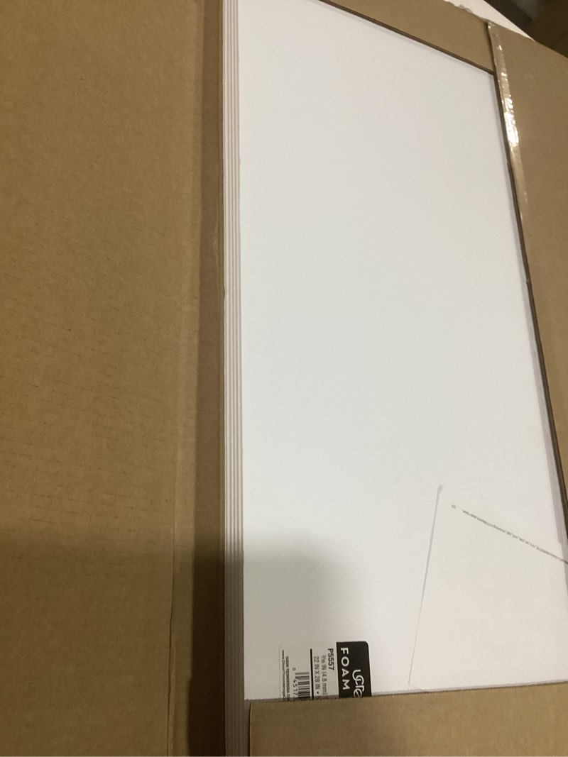 Condition photo showing As Is for Pacon UCreate Economy Poster Board, White, 22" x 28", 100 Sheets/Carton