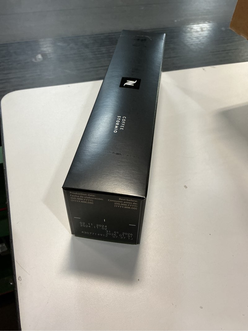 Condition photo showing Good Condition for (Best before 01/31/2026 ) Nespresso Capsules Vertuo, Stormio, Dark Roast Coffee, 30-Count Coffee Pods, Brews 7.8oz. Stormio 30 Count (Pack of 1)