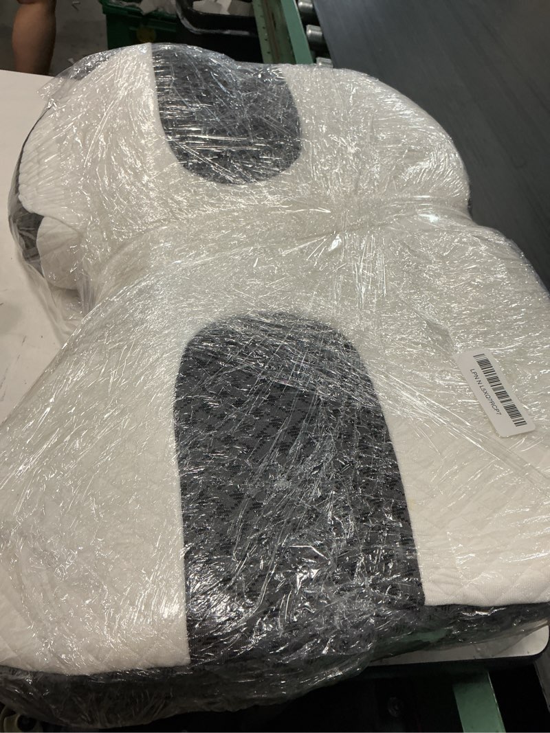 Condition photo showing Good Condition for saheyer side sleeper pillow with arm holes, 2 in 1 shoulder relief system for rotator cuff pain, memory foam pillow for adults with 3 arm place hole - for side, back and stomach, black