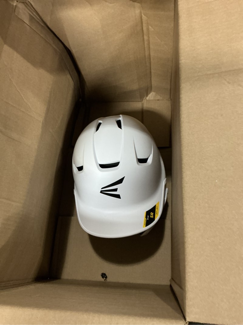 Condition photo showing As Is for easton z5 2.0 baseball batting helmet | reversible jaw guard included white senior (7?" – 7½")