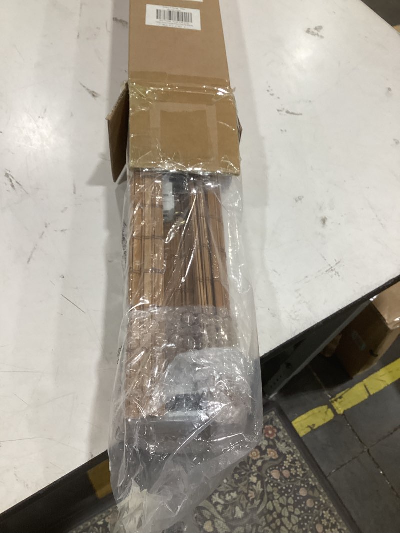 Condition photo showing Good Condition for lazblinds no-drill cordless roman shade - light filtering natural wood, easy install bamboo blind for windows 20" w x 64" h, malay oak malay oak 20"w x 64"h