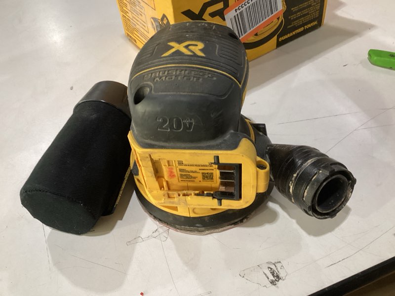 Condition photo showing As Is for DEWALT 20V MAX Orbital Sander, Tool Only (DCW210B)