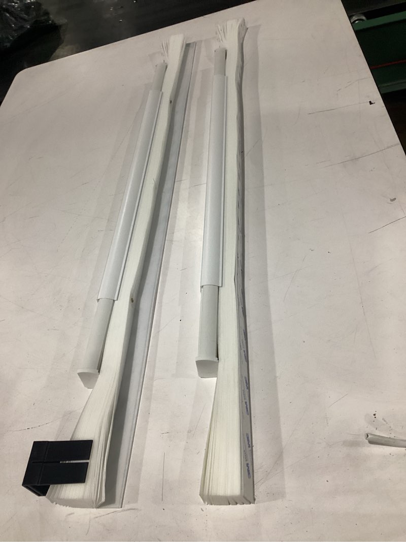 Condition photo showing Good Condition for milin cordless pleated window shades no drill adjustable bottom, temporary fabric pleated blinds for indoor windows with tools cut size stick on blinds home (light filtering white, 36"w x 63"h),2 pack