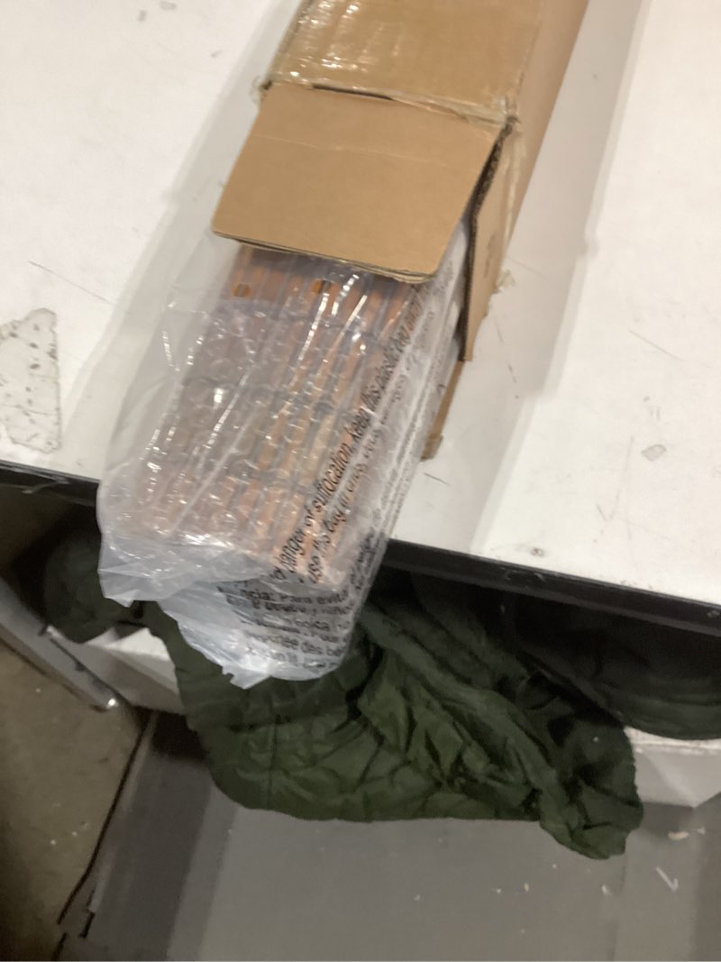 LazBlinds No-Drill Cordless Roman Shade - Light Filtering Natural Wood, Easy Install Bamboo Blind fo