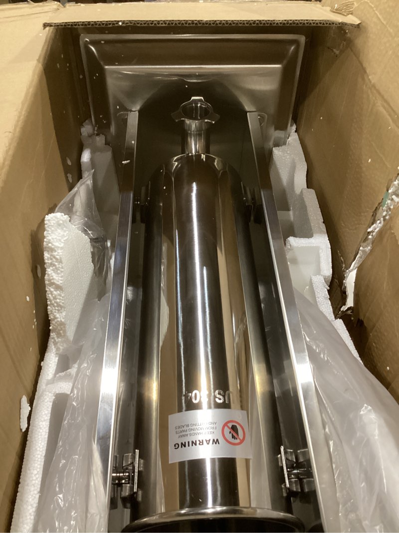 Condition photo showing Good Condition for 15LBS/7L Manual Sausage Stuffer, Professional Stainless Steel Sausages Maker & Filler Kit with 2 Speed, 5 Stuffing Tubes, Vertical Meat Stuffers for Home Kitchen, Commercial Use