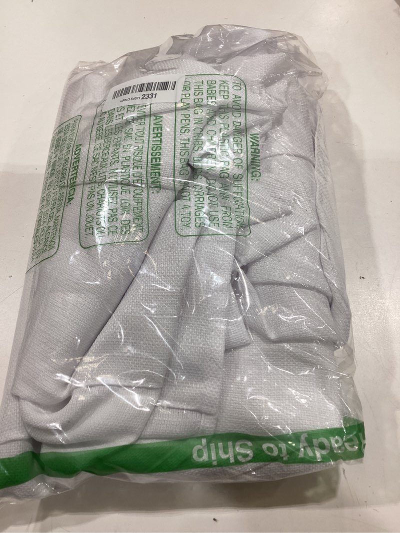 Condition photo showing New/Like New for chyhomenyc white curtains 84 inch length 2 panels set, faux linen textured semi light filtering soft airy farmhouse curtain drapes for living room bedroom, cortinas para sala, 40wx84l white 40"w x 84"l (pack of 2)