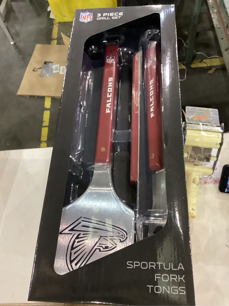 Condition photo showing New/Like New for YouTheFan NFL Spirit Series 3-Piece BBQ Set Atlanta Falcons